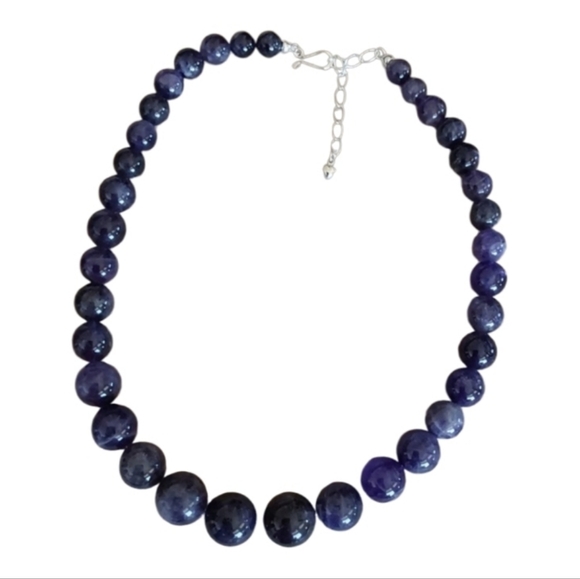 Jay King Jewelry - Sterling Jay King Mine Finds Natural Amethyst & Lapis Beaded Necklace